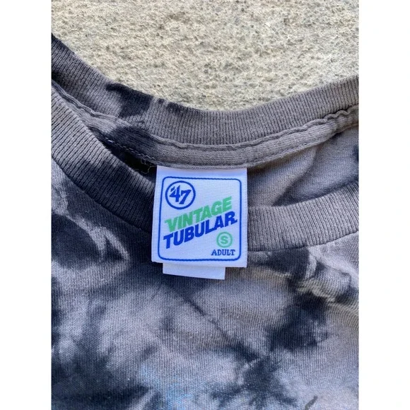 San‎ Diego Padres Shirt Mens Small Gray Tie Dye MLB Baseball 47 Vintage Tubular - Picture 10 of 16